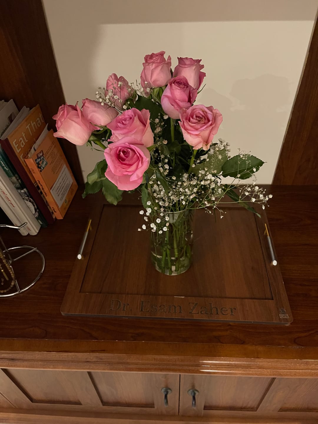 Customer photo review of Fresh Pink Roses Flower Bouquet