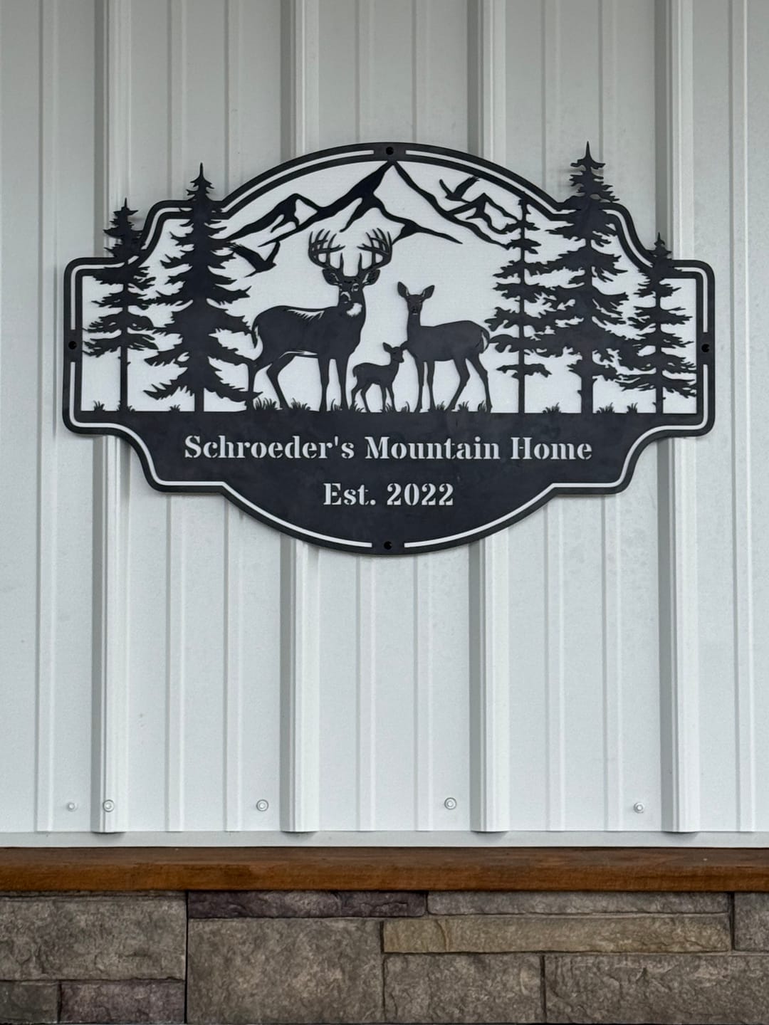 Customer photo review of Forest View Metal Sign