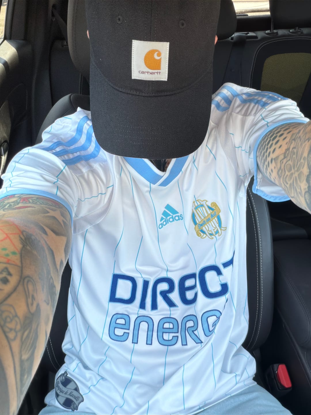 Customer photo review of Hatem ben Arfa 10 – Olympique Marseille 2009/2010 Home Retro Kit Jersey Trikot Maillot Soccer Shirt