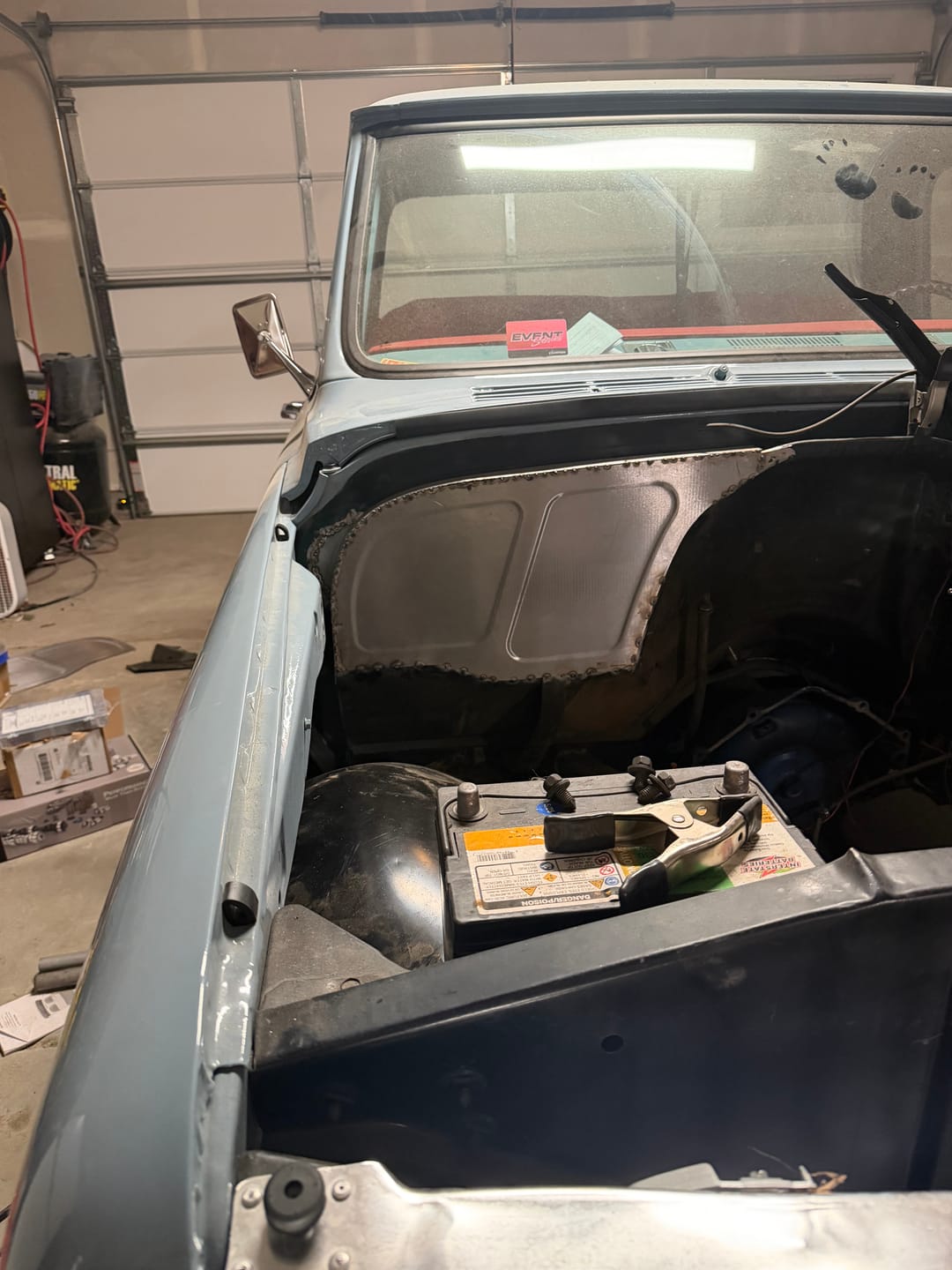 Customer photo review of 1967-72 Chevrolet C10  Truck / Blazer - Firewall Filler Panel - Classic Bead Roll - Model E