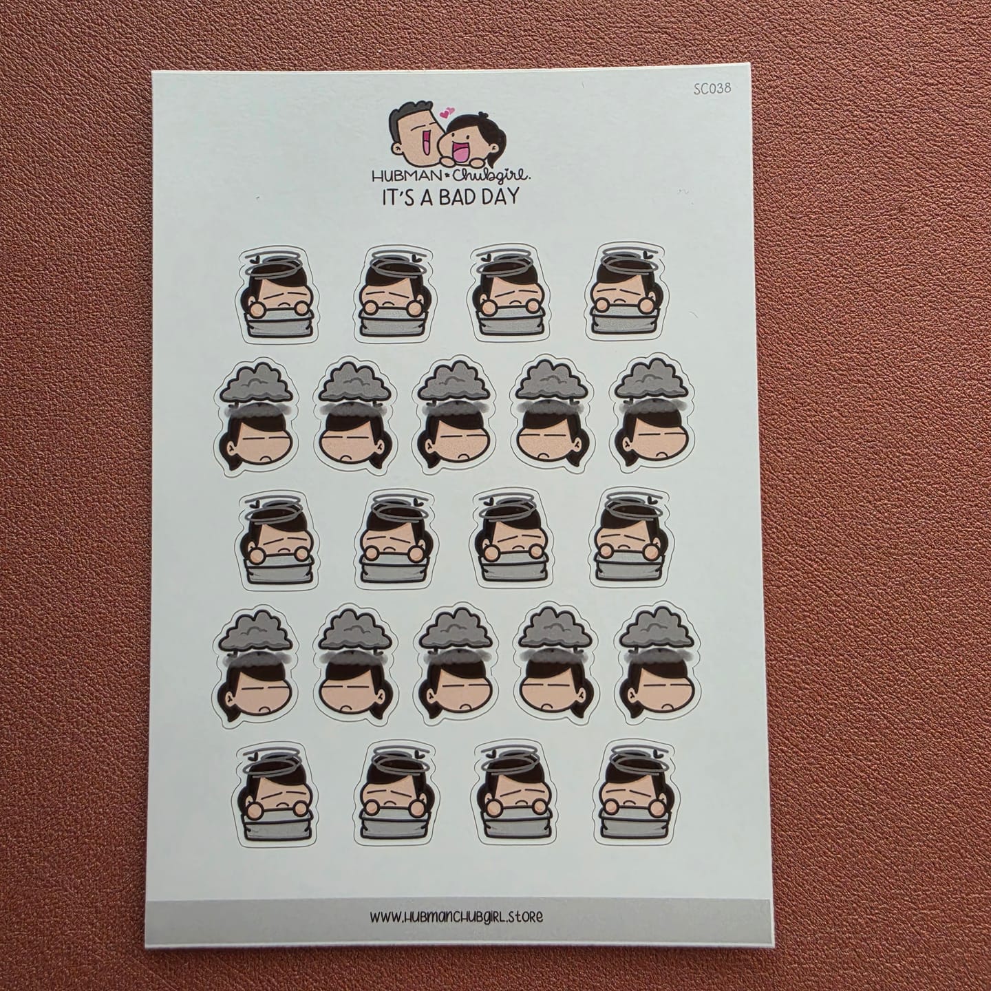 Customer photo review of It's a Bad Day Planner Stickers
