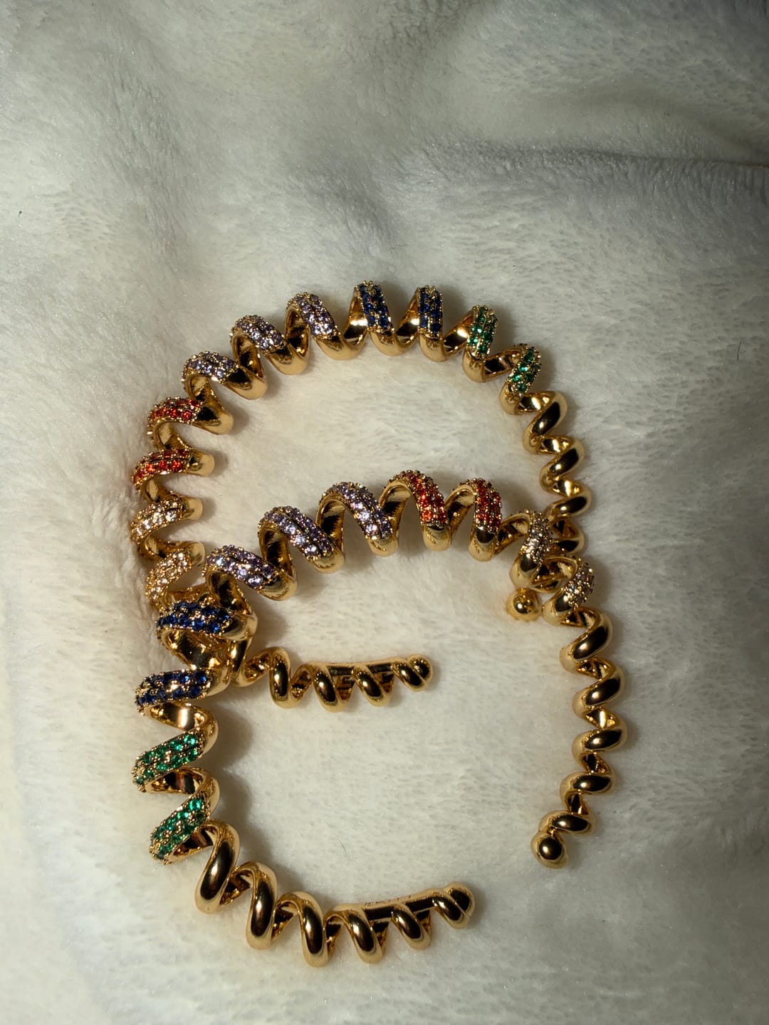Customer photo review of RAINBOW ONION RING BRACELET