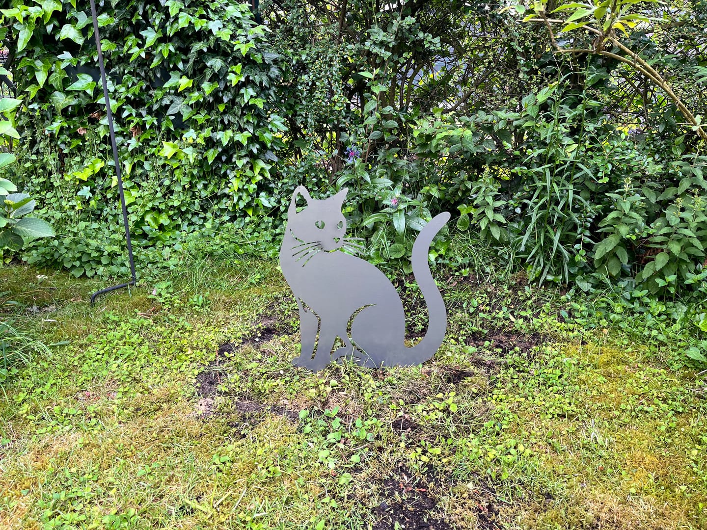 Customer photo review of Gartenstecker Katze sitzend