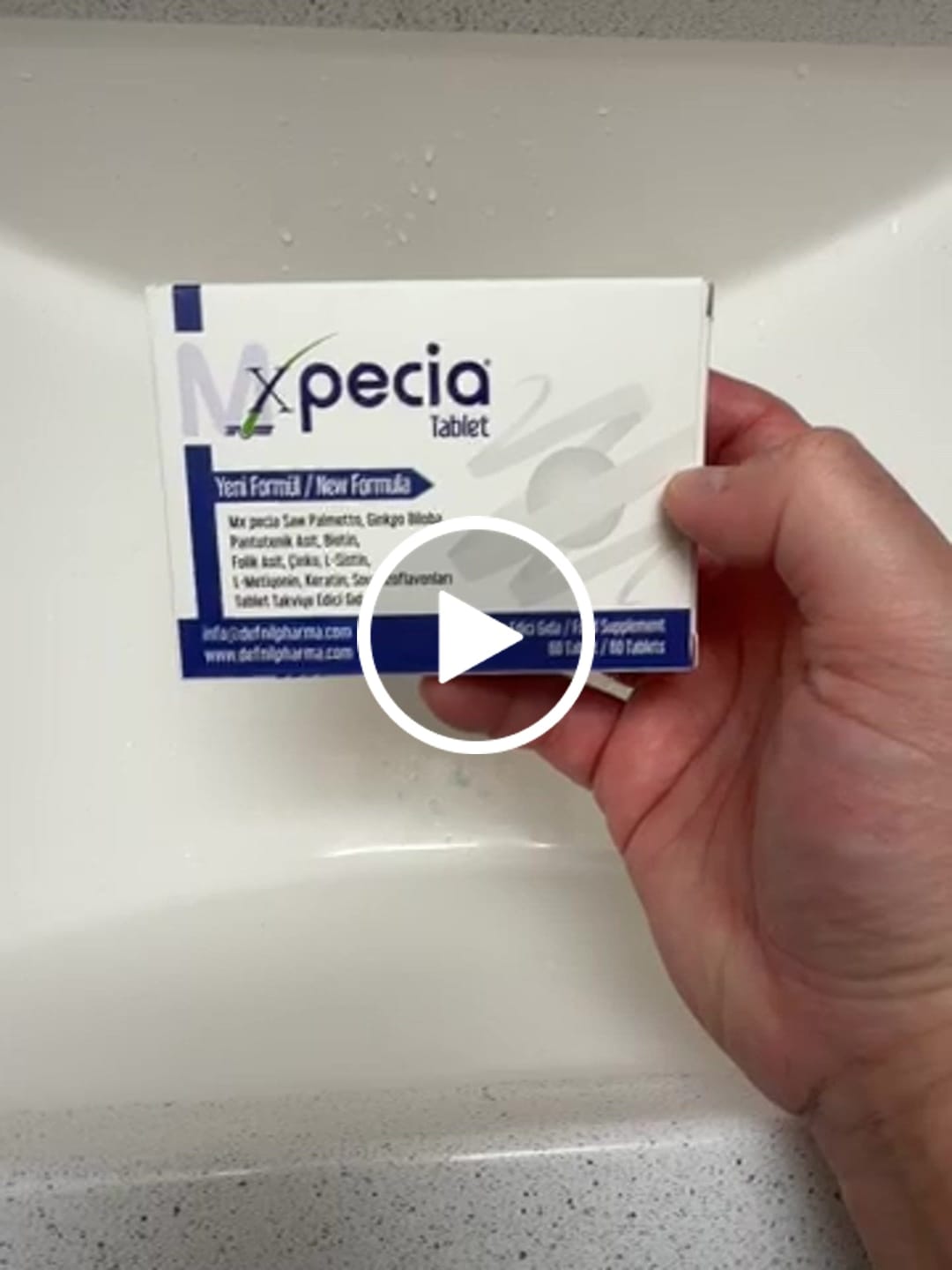 Customer video review of Xpecia For Men 60 Tablets - Hair Health Supplement | Men's Health