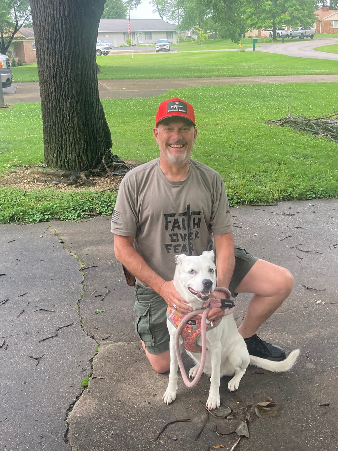 Customer photo review of Faith Over Fear Tee