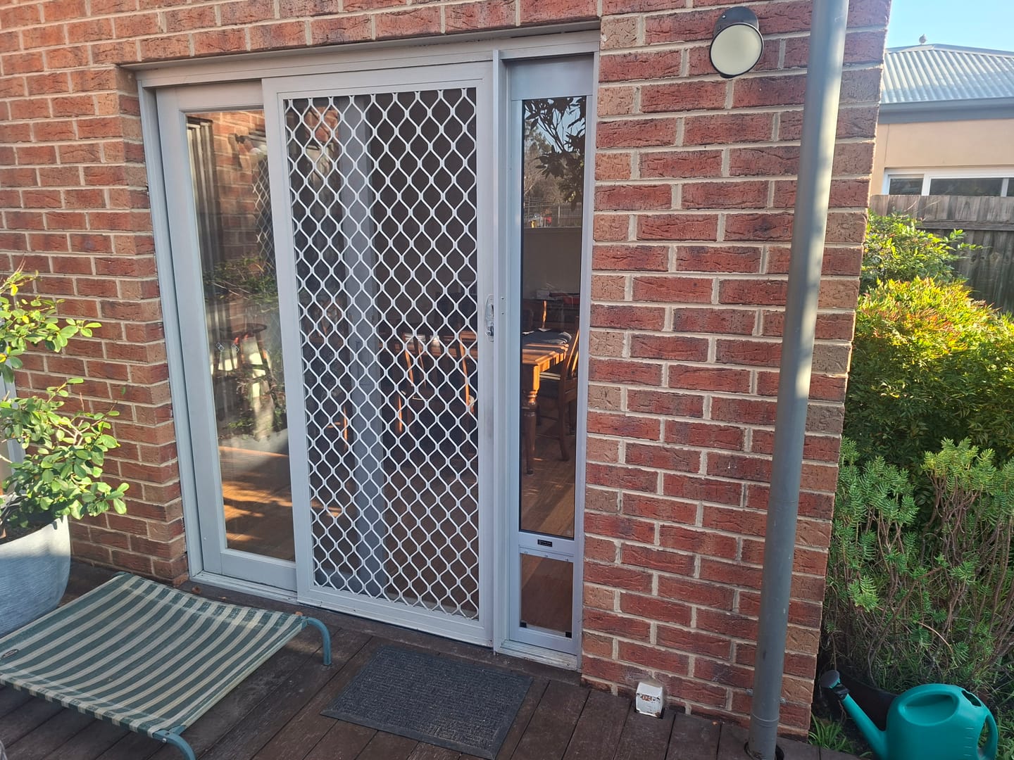 Customer photo review of Pet Door Insert – Medium