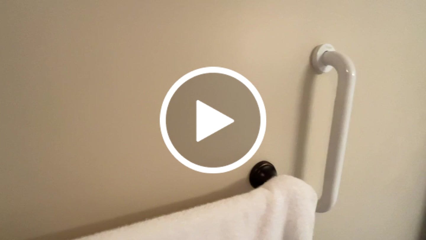 Customer video review of Shower Grab Bars 16” 2-Pack