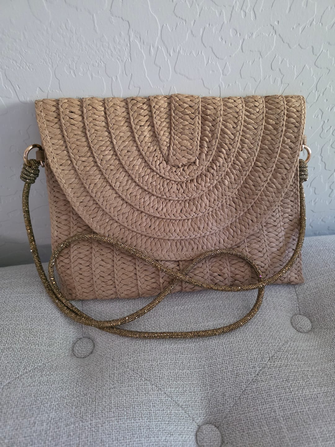 Customer photo review of SPIRAL Strap -  Phone / Purse - Antique Gold