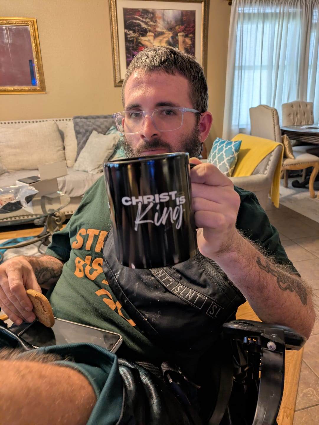 Customer photo review of Christ is King Mug