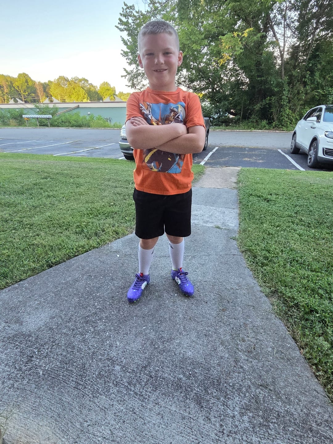 Customer photo review of Classic 'The Joker' Football Cleats - Quantum Speed by Phenom Elite