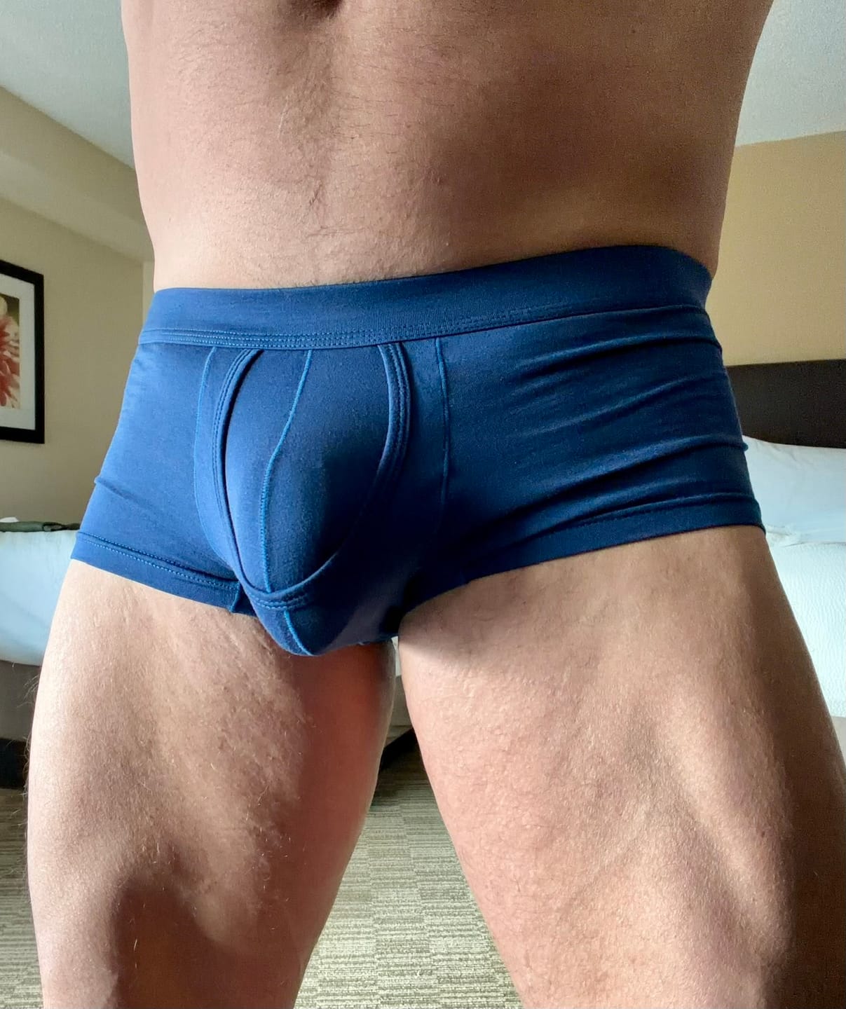 Customer photo review of Men's Supportive & Breathable Separated Pouch Trunks