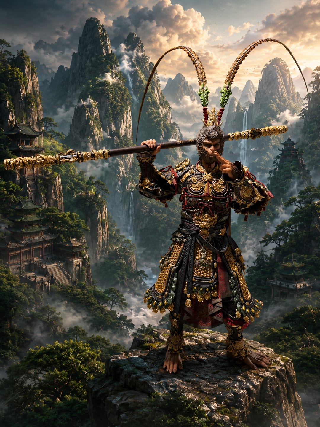 Customer photo review of Black Myth: Wukong Great Sage Armor Set 1/6 Collectible Figure
