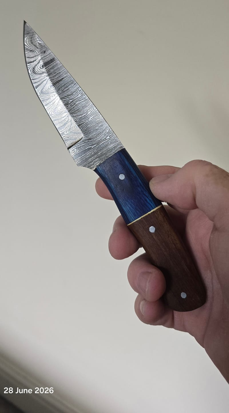 Customer photo review of Seconds Damascus Knife