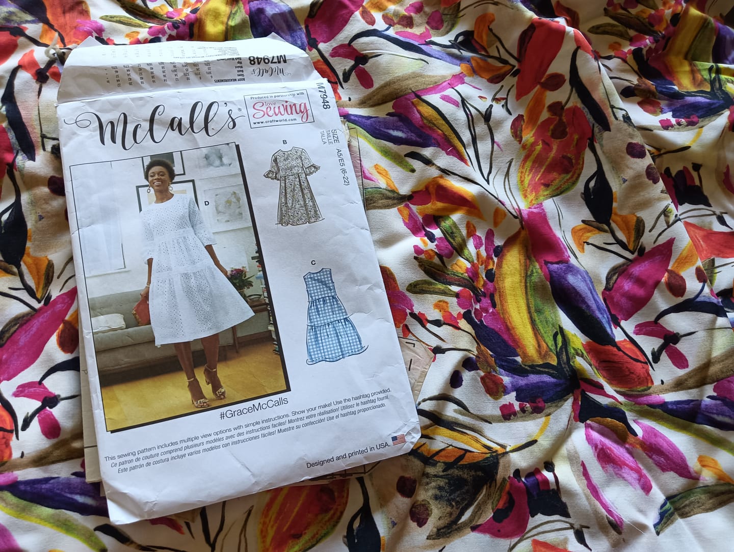 Customer photo review of Abstract Bloomscape Viscose Fabric
