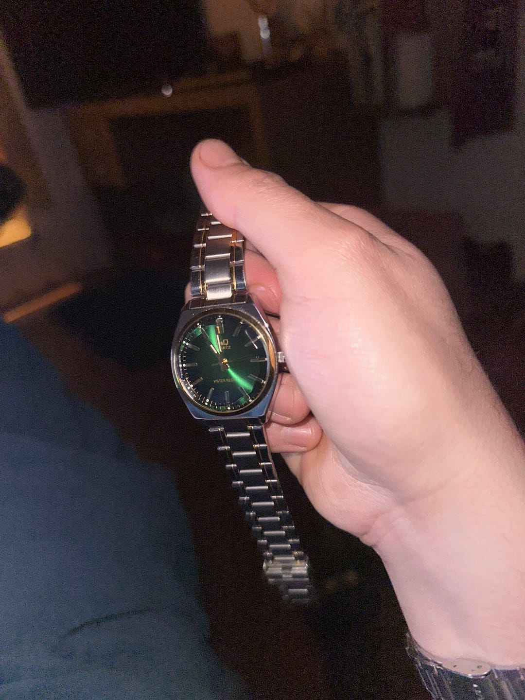 Customer photo review of Reloj Q&Q JDM QB78-422 Cristal Mineral Biselado 36mm