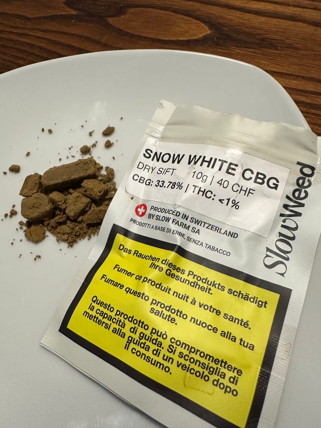 Customer photo review of Snow White CBG - Dry Sift