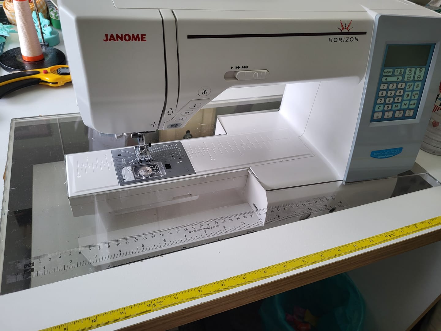 Customer photo review of Sew Steady Custom Acrylic Cabinet Insert
