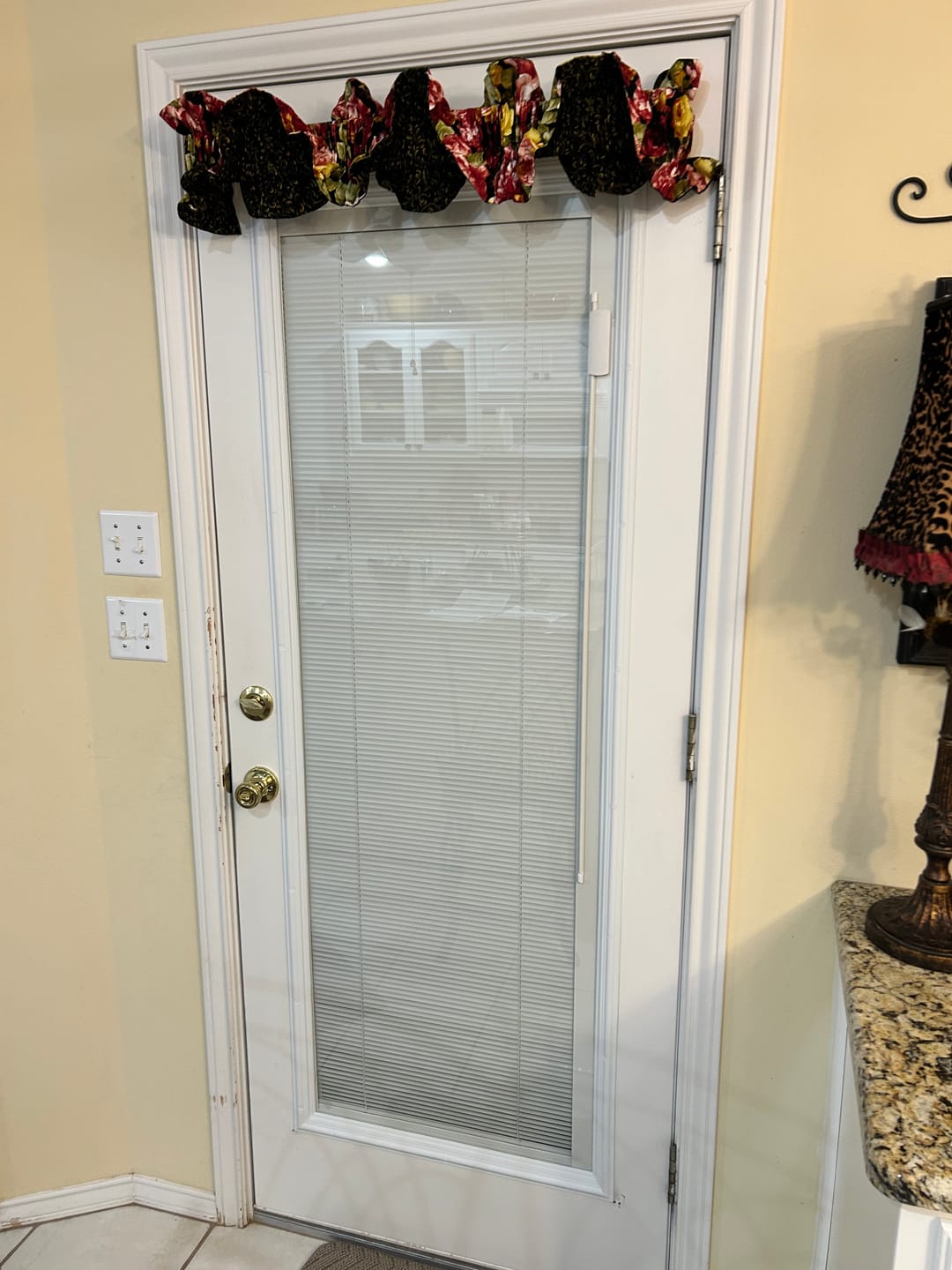 Customer photo review of Raise & Lower Blinds Glass and Frame Kit (Full Lite)