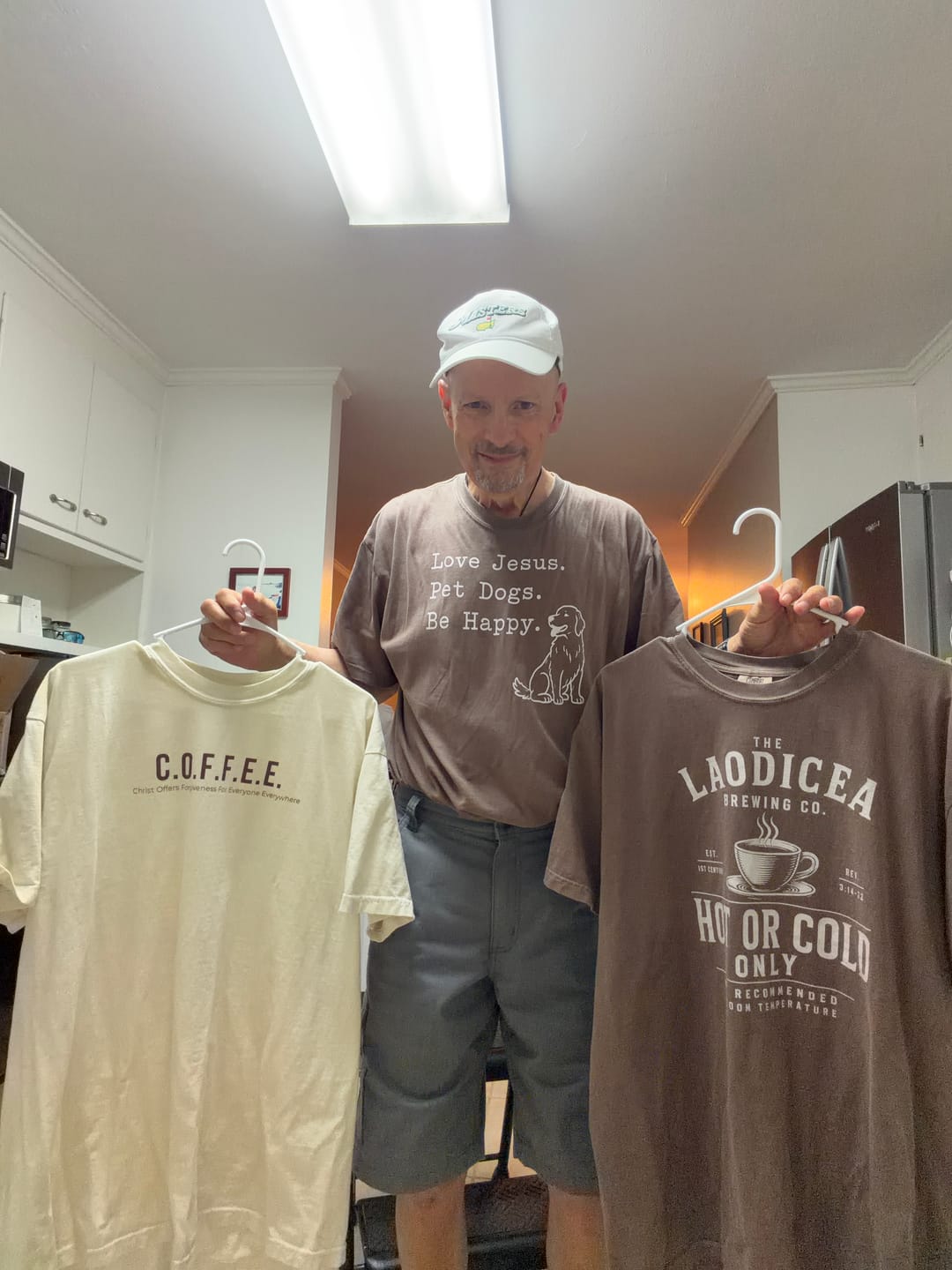 Customer photo review of Sacred Companions T-Shirt