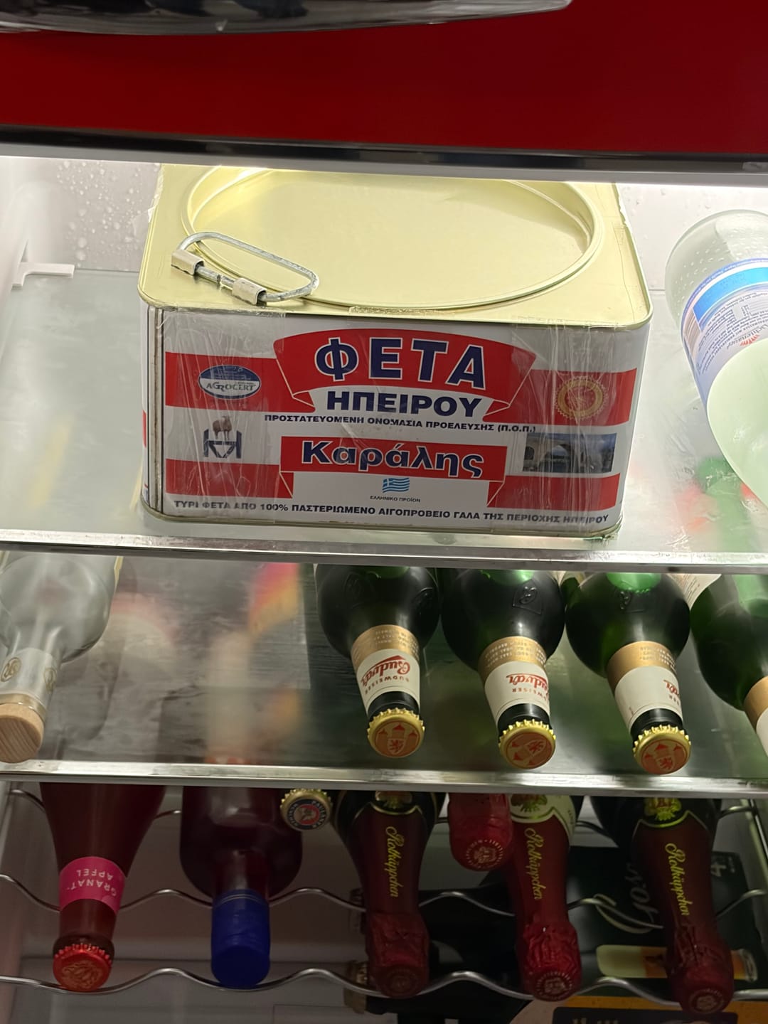 Customer photo review of Authentic Epirus Feta PDO – Mediterranean Tin in Brine for Families 3.5kg (Pre-cut Blocks)
