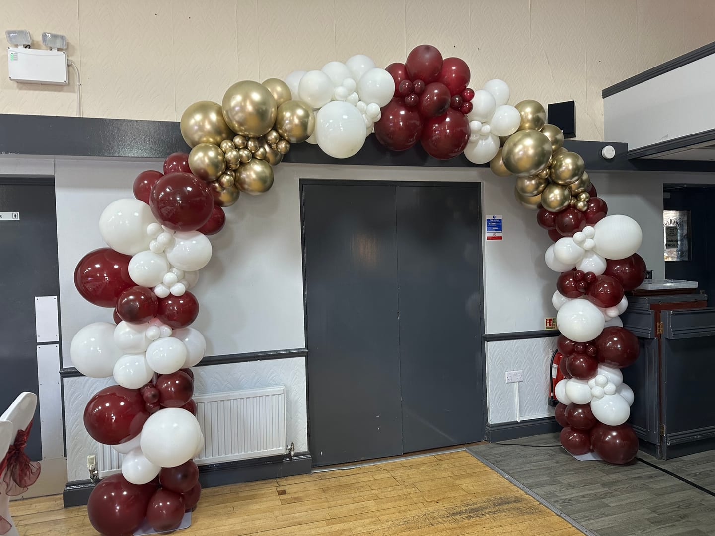 Customer photo review of 10x8 Ft Aluminum Balloon Arch Frame Wedding Arch Stand