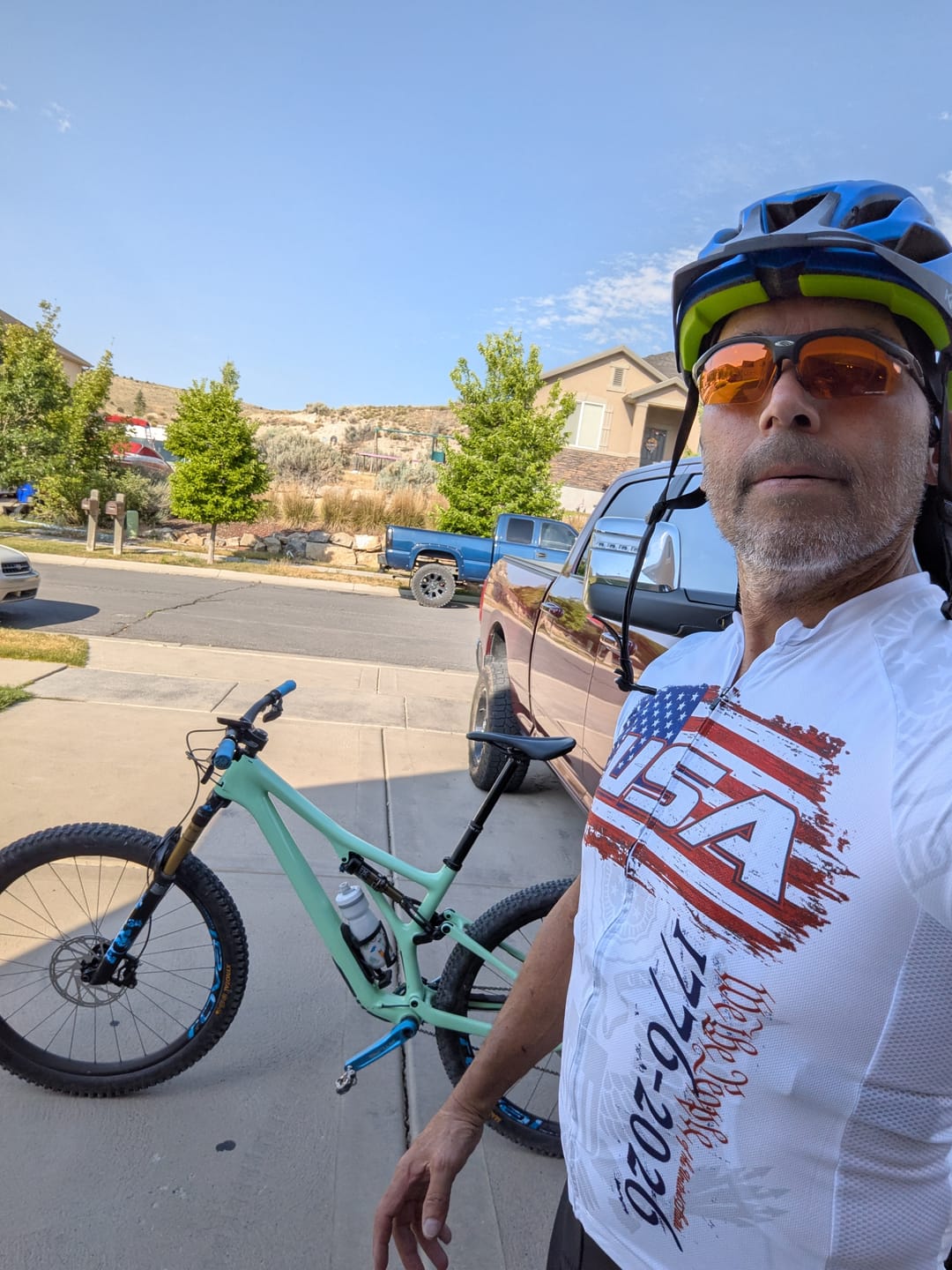 Customer photo review of Men’s We The People of The USA 250th Anniversary Cycling Jersey & Kit