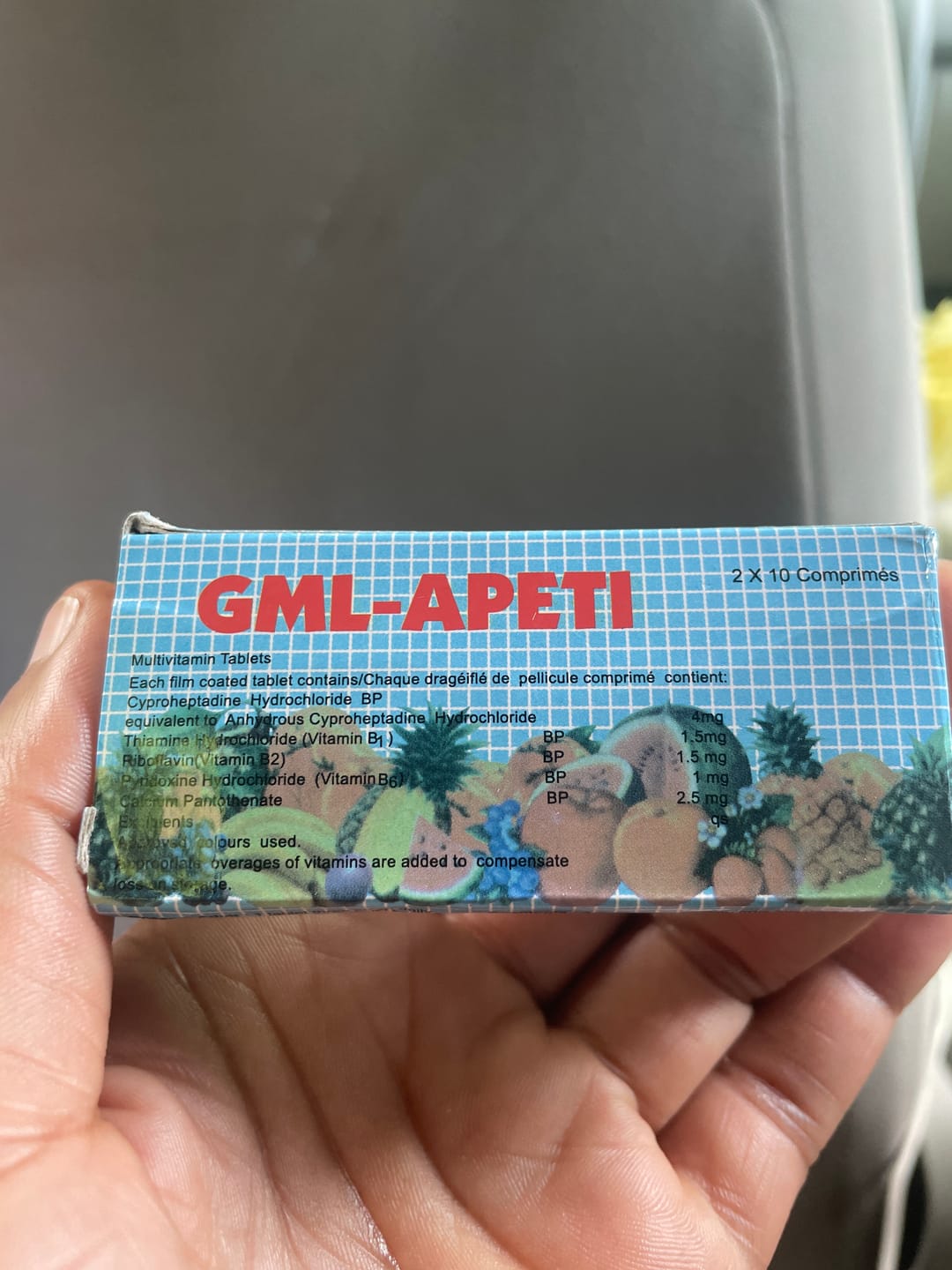 Customer photo review of GML Apeti Pills for Appetite & Weight Gain Support