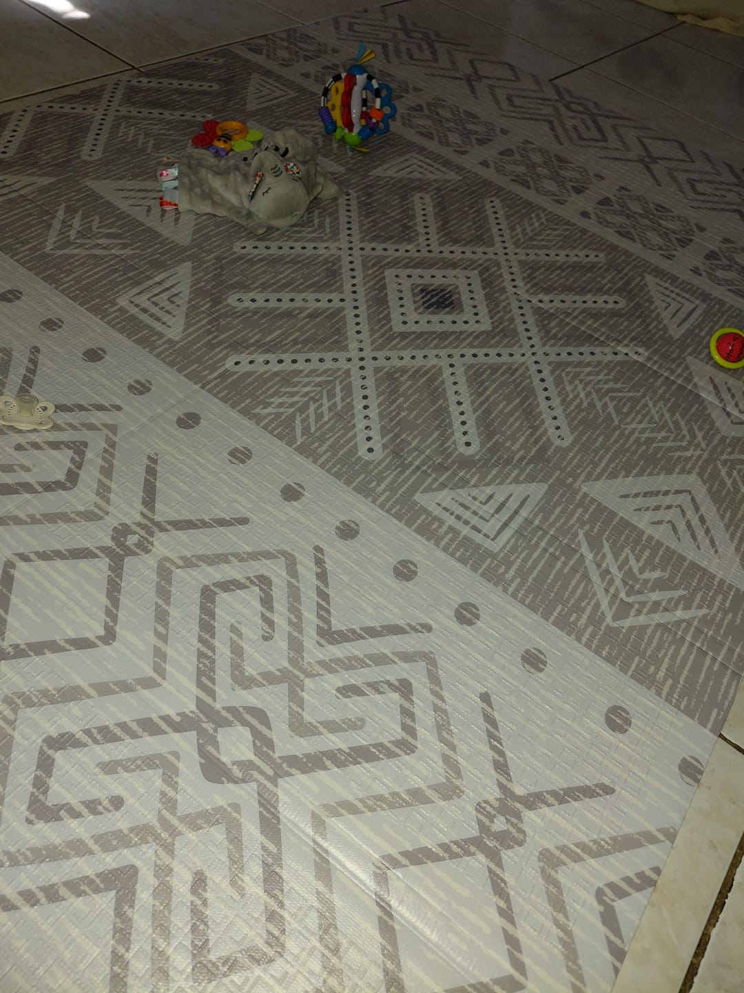 Customer photo review of Tapis d'éveil pliable anti-choc XXL