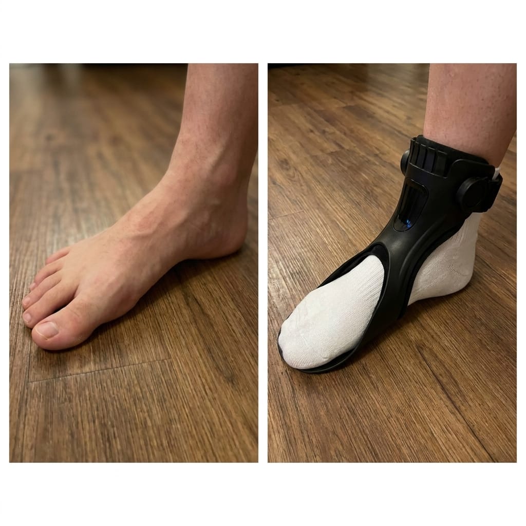 Customer photo review of Stride AFO Brace — Foot Drop Support