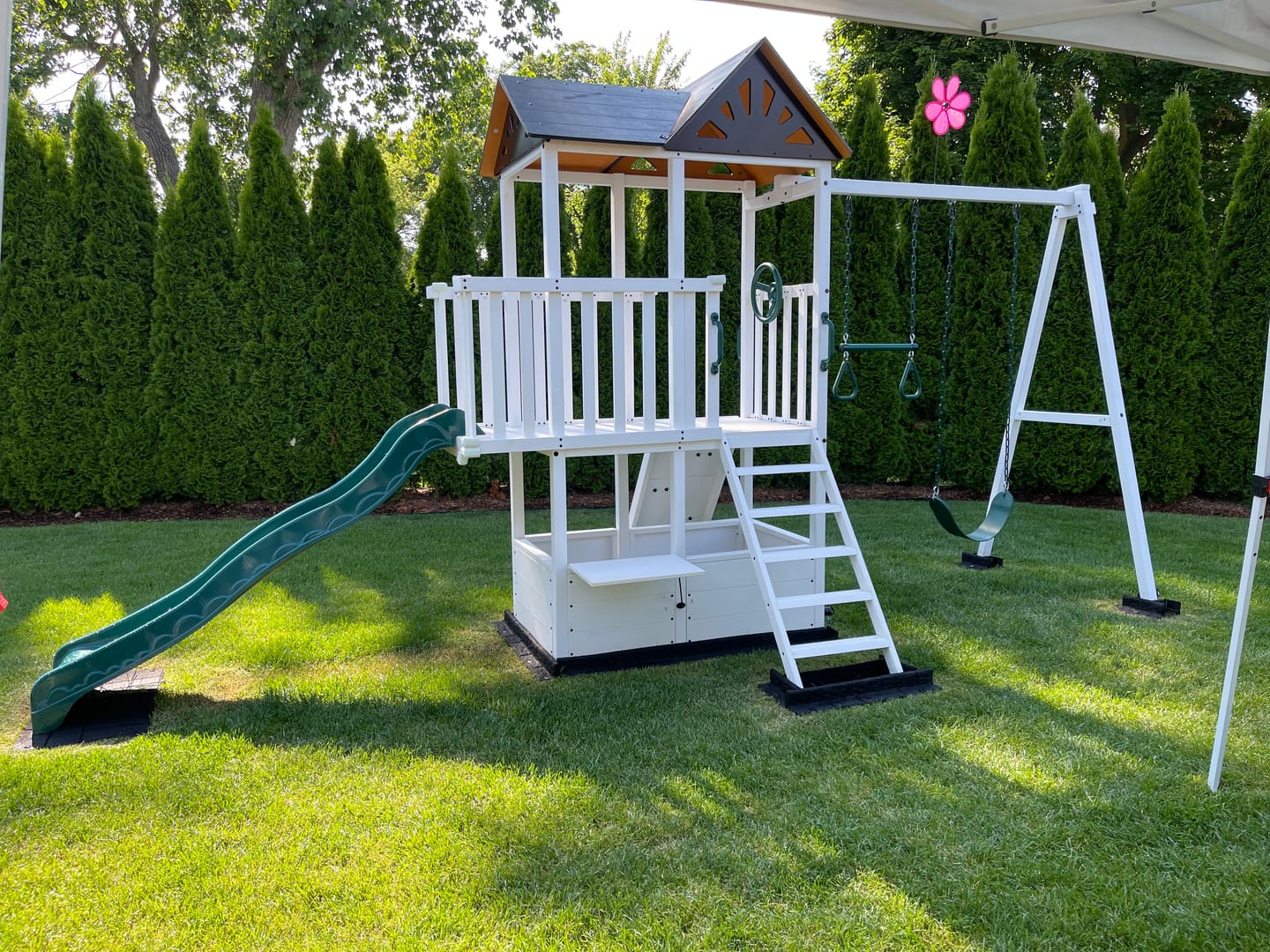 Customer photo review of Craftsman | Modern Swing Set