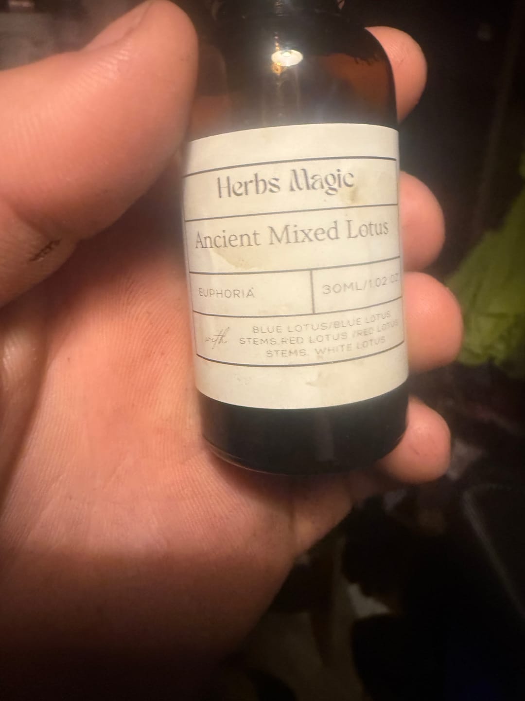 Customer photo review of Ancient Mixed Lotus Flowers Tincture