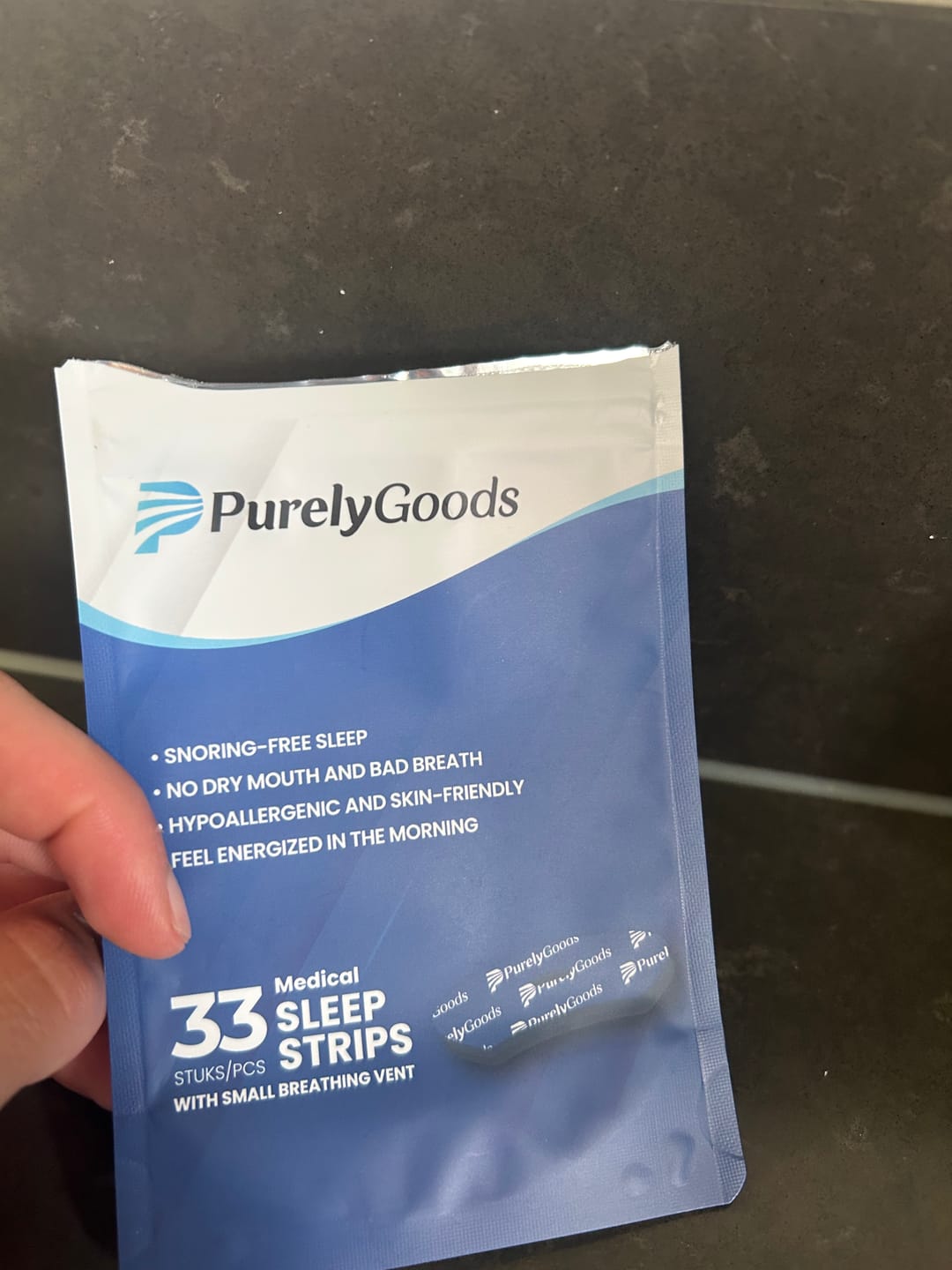Customer photo review of PurelyGoods Mondtape (33 stuks)