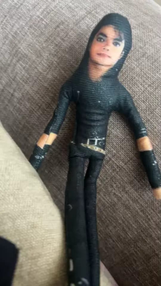 Customer photo review of Michael Jackson Funny Doll Plush