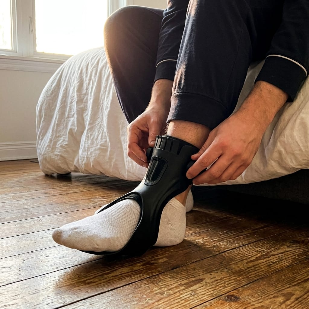 Customer photo review of Stride AFO Brace — Foot Drop Support