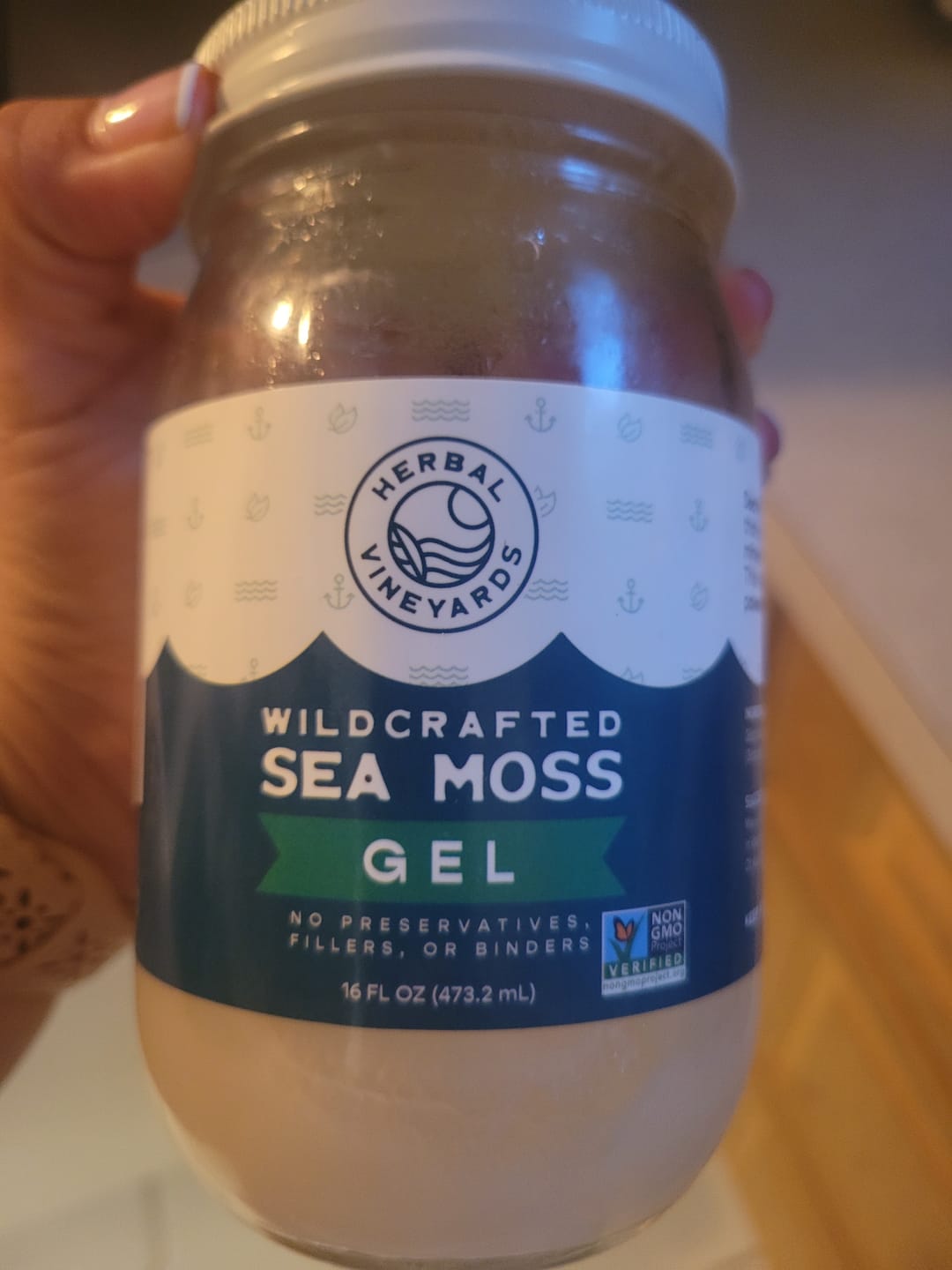 Customer photo review of EXCLUSIVE GOLD SEA MOSS GEL