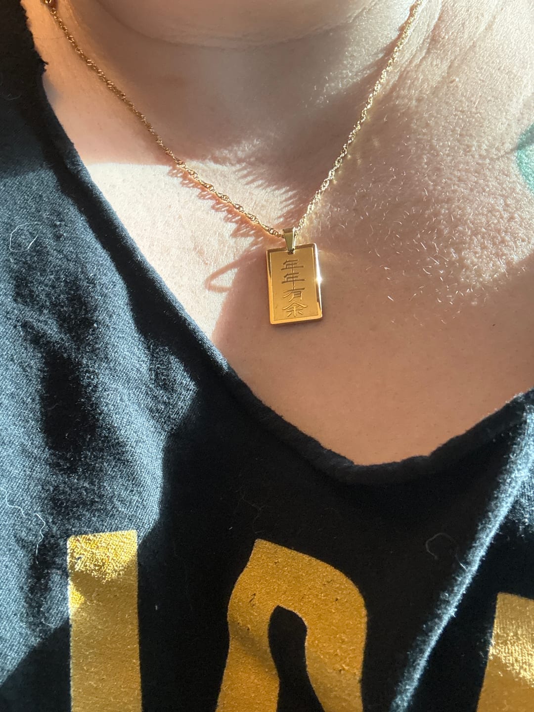 Customer photo review of Abundance Good Luck Necklace
