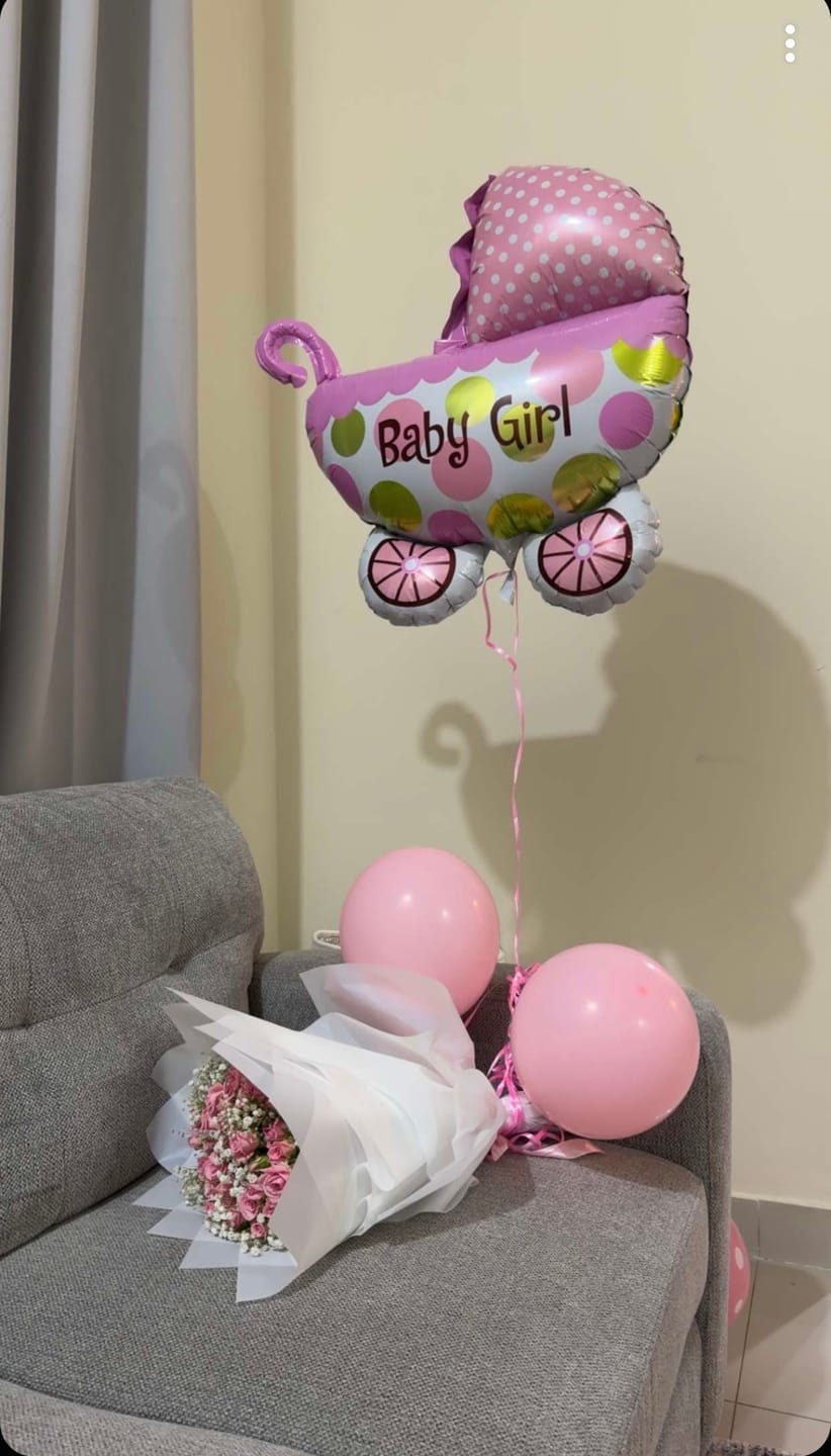 Customer photo review of Baby Girl Balloon Set