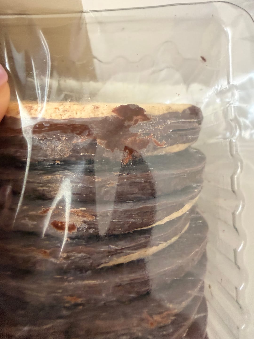 Customer photo review of Galleta 0% Sin Azúcares Integral Digestive Chocolate. Vegana