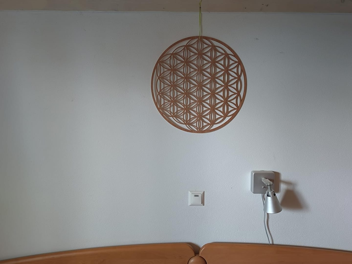 Customer photo review of Blume des Lebens Holz Wandbild