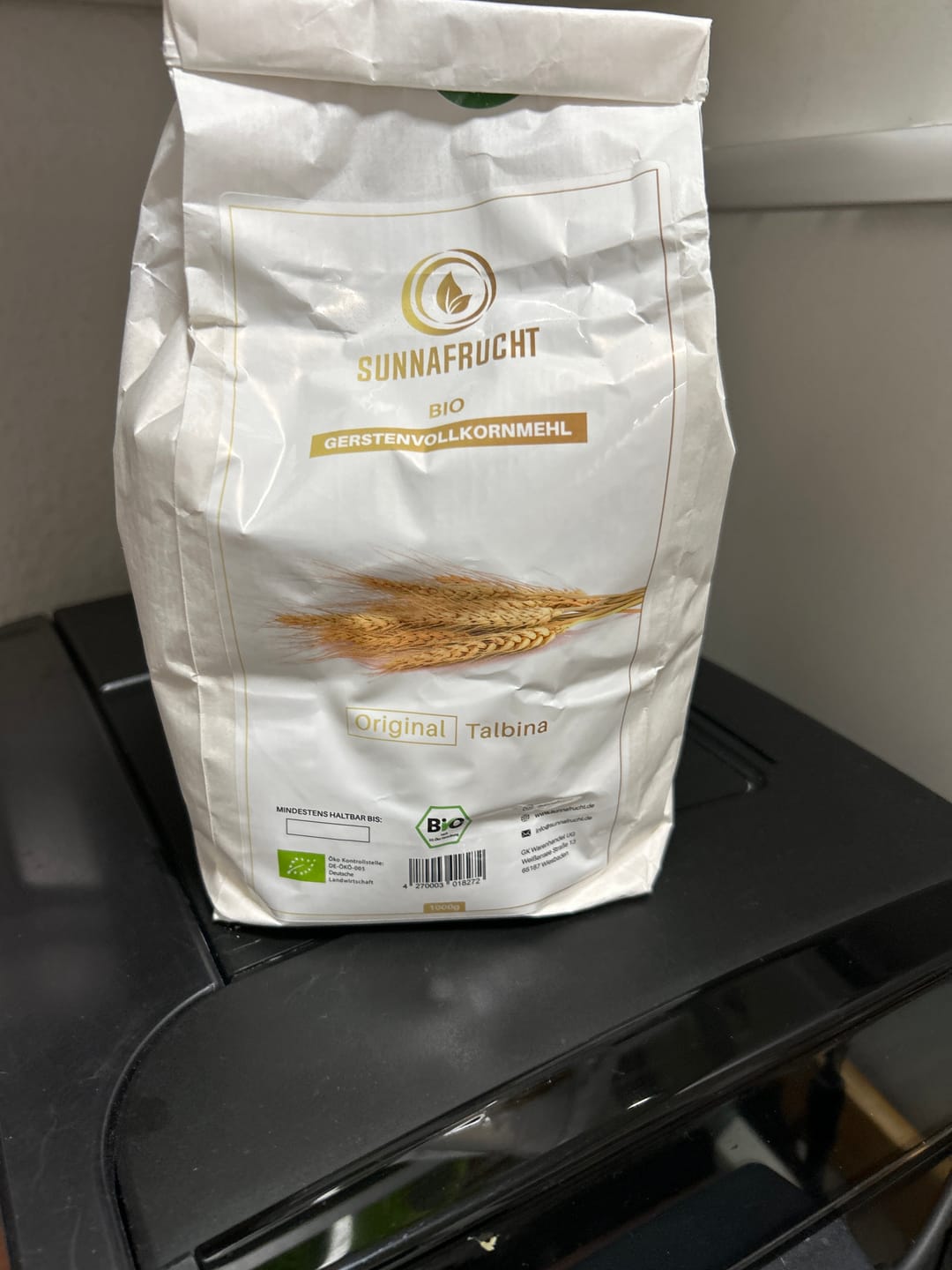 Customer photo review of Bio Gerstenvollkornmehl | Talbina Zutat | 1kg