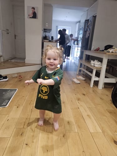 Customer photo review of Springboks Nike Little Kids Stadium Home Kit Gorge Green
