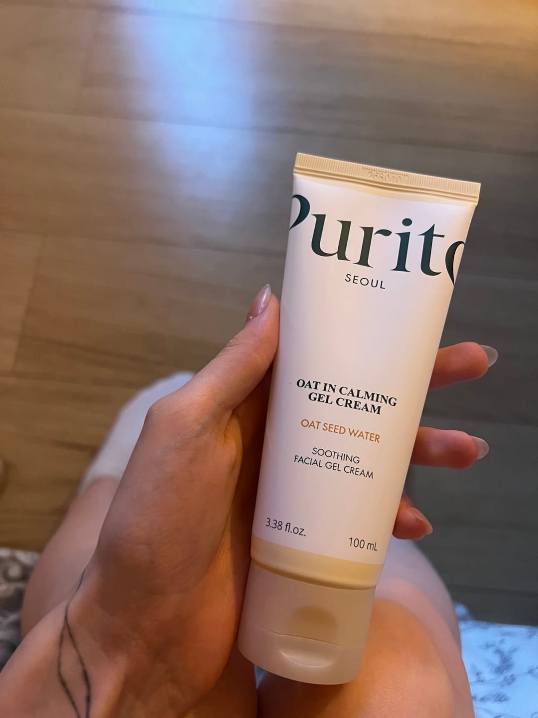 Customer photo review of Nomierinošs gelveida krēms ar pantenolu Purito Oat-In Calming Gel Cream