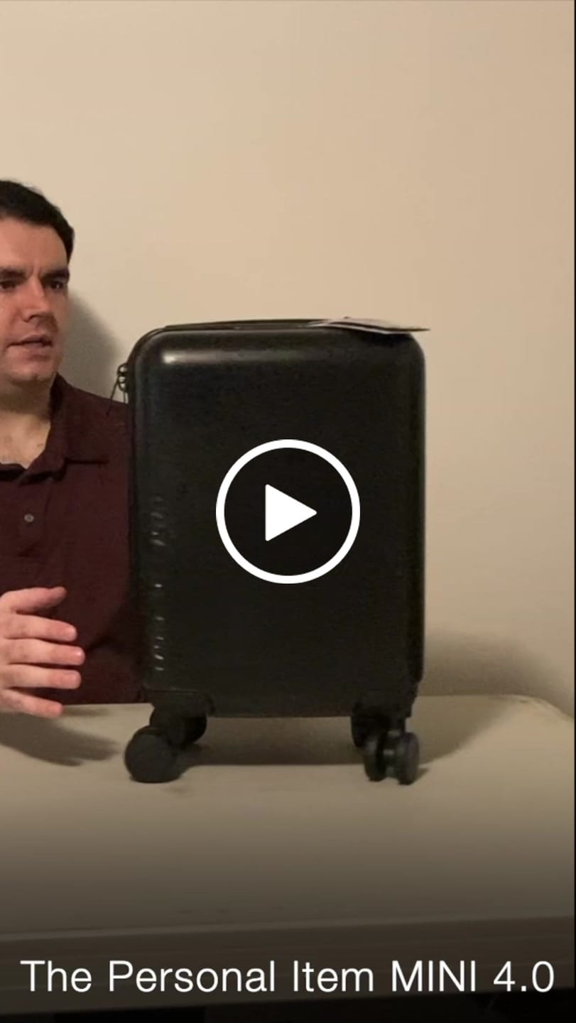 Customer video review of Personal Item Suitcase MINI 4.0 (16 Inch)