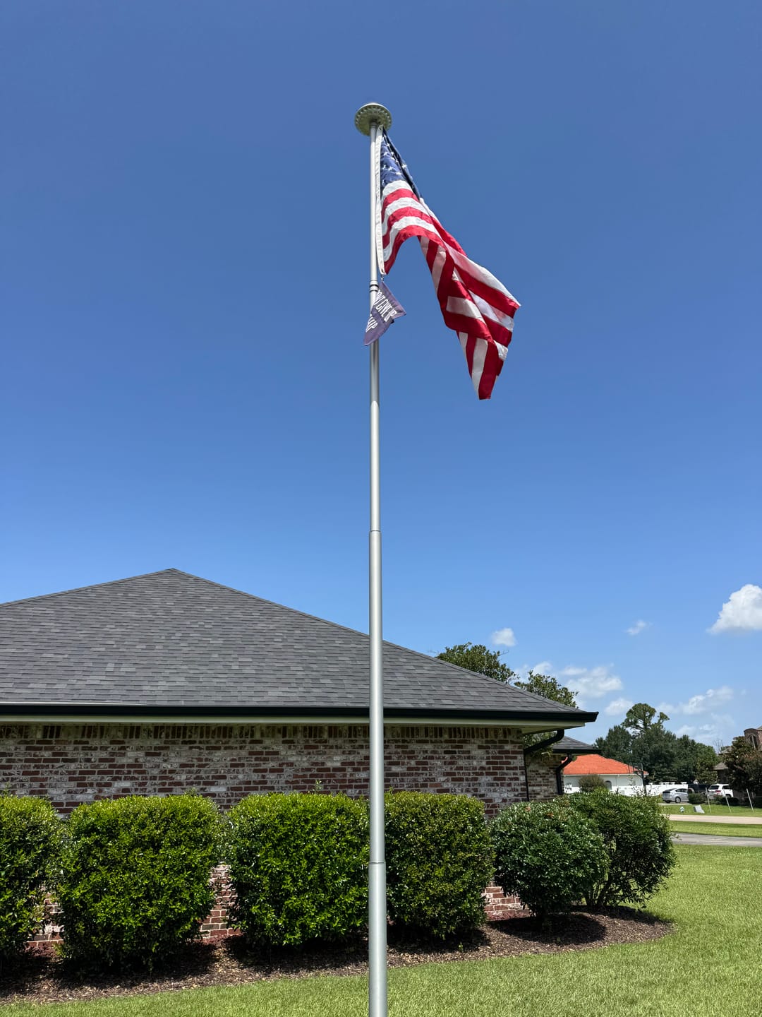 Customer photo review of Ultimate Telescoping Flagpole Kit