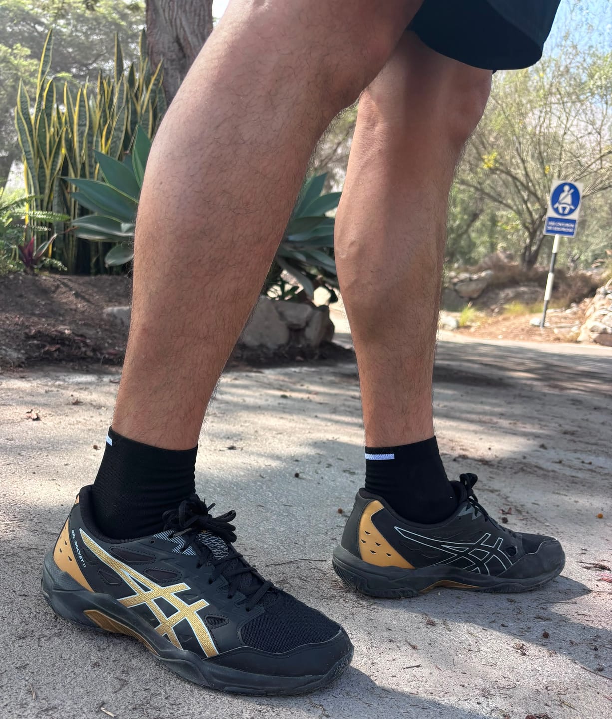 Customer photo review of High Performance Running Socks // 3.5" Anklets - Black