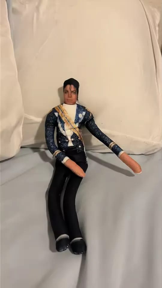 Customer photo review of Michael Jackson Funny Doll Plush
