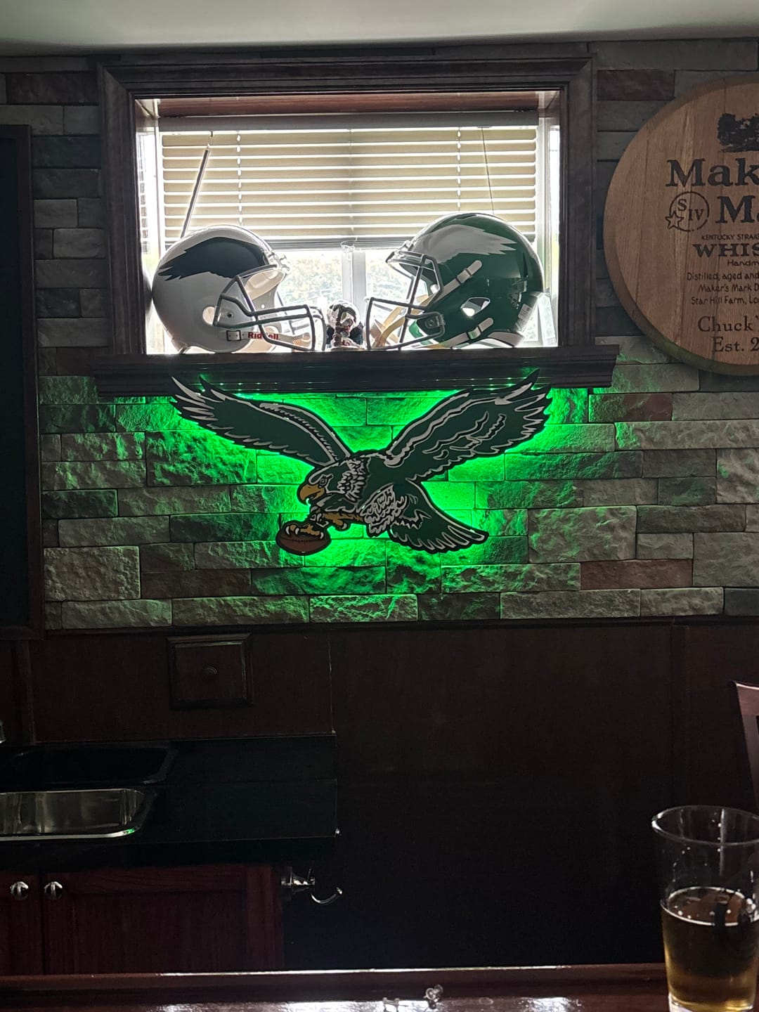 Customer photo review of Philadelphia Eagles "1987" Throwback 3D Vintage Metal Wall Art