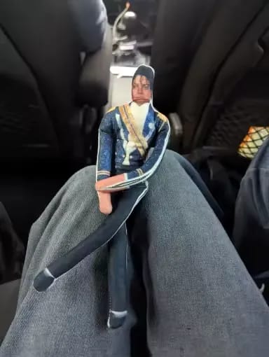Customer photo review of Michael Jackson Funny Doll Plush