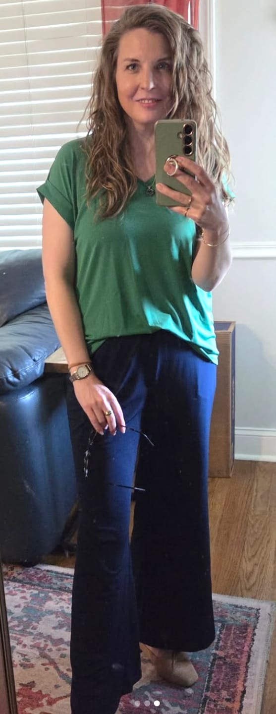 Customer photo review of Brigitte Brianna Blouse Tee