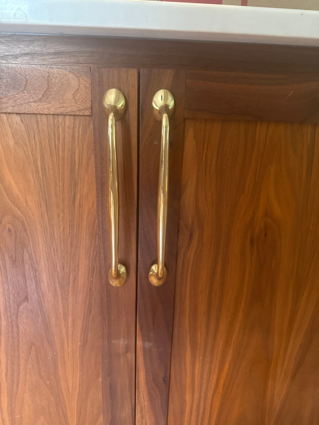 Customer photo review of Richmond Cabinet Pulls - Unlacquered Brass Polished